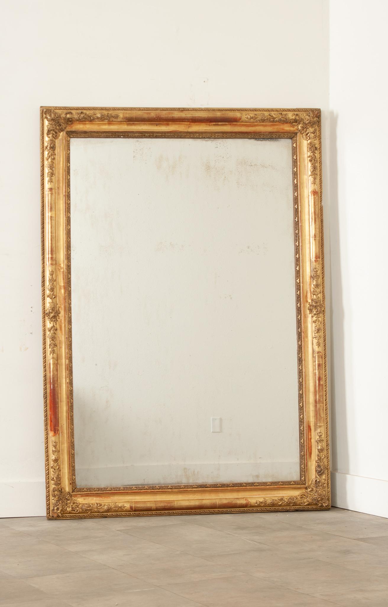 Other French 19th Century Gold Gilt Mirror For Sale