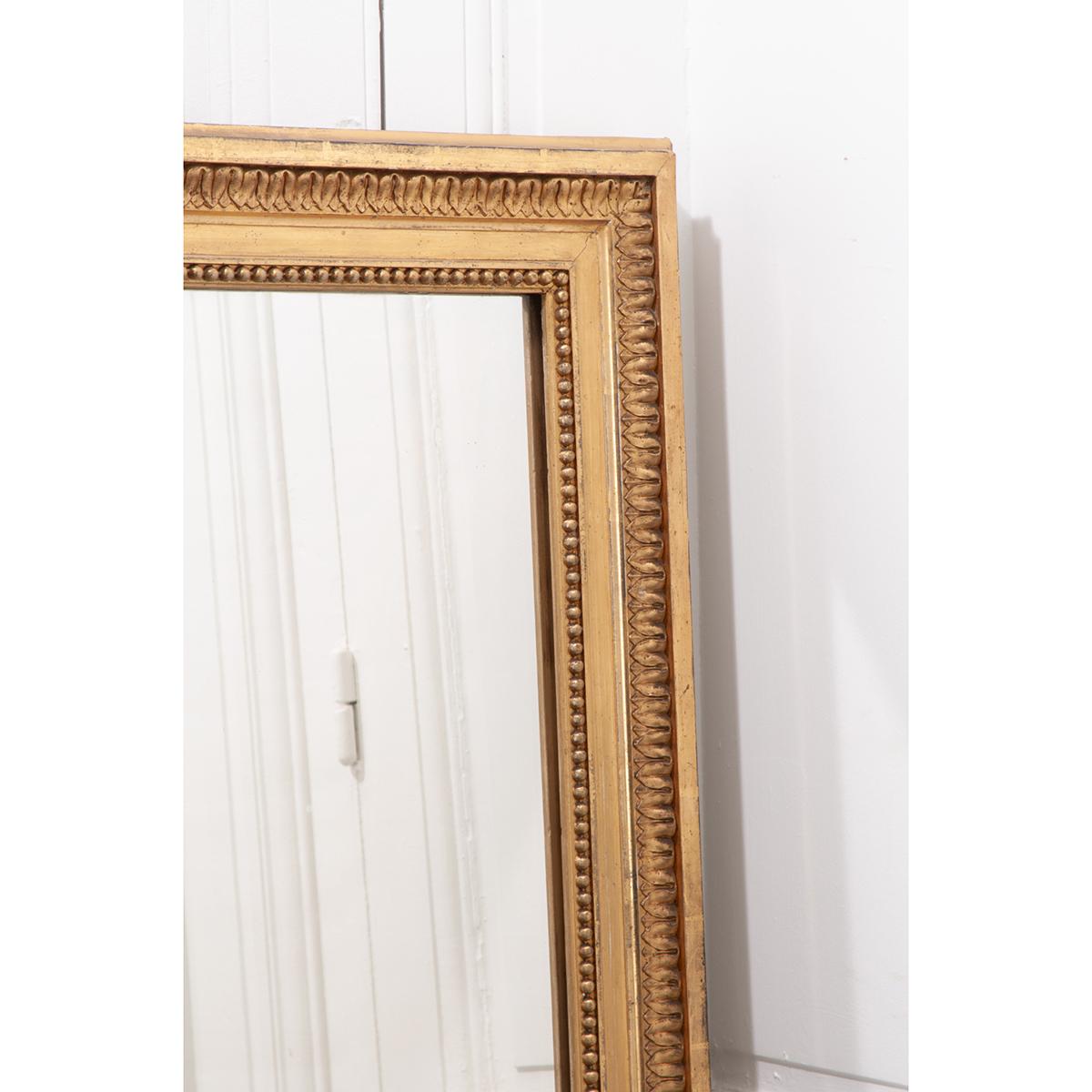 Giltwood French 19th Century Gold Gilt Mirror