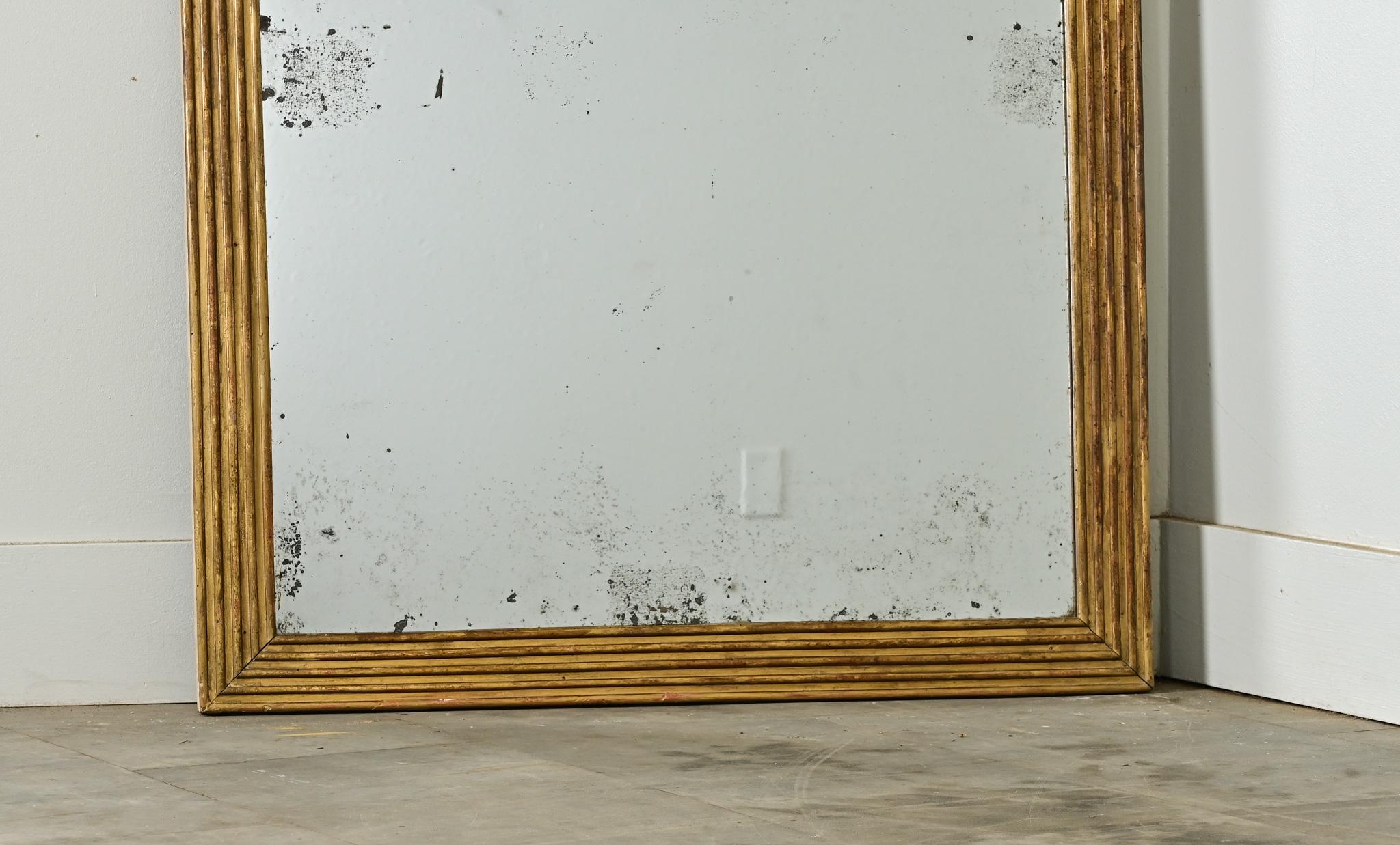 French 19th Century Gold Gilt Mirror For Sale at 1stDibs