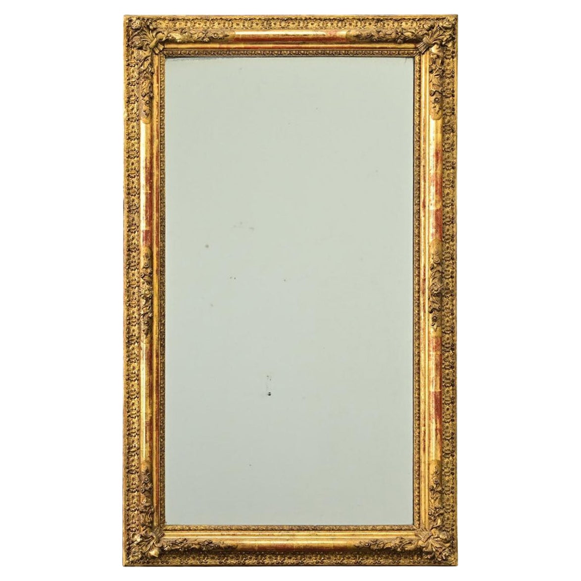 French 19th Century Gold Gilt Mirror