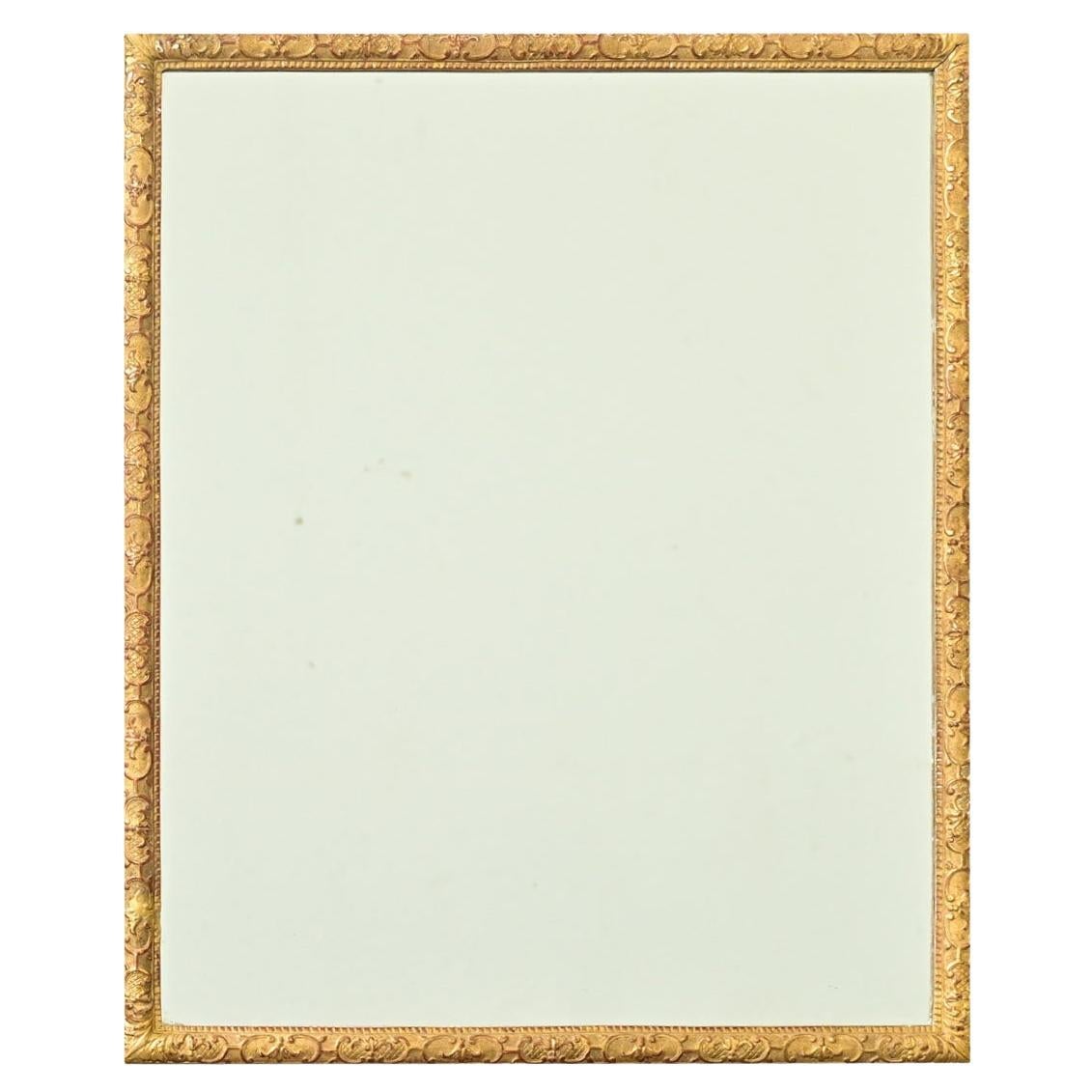 French 19th Century Gold Gilt Mirror