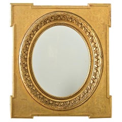 French 19th Century Gold Gilt Mirror