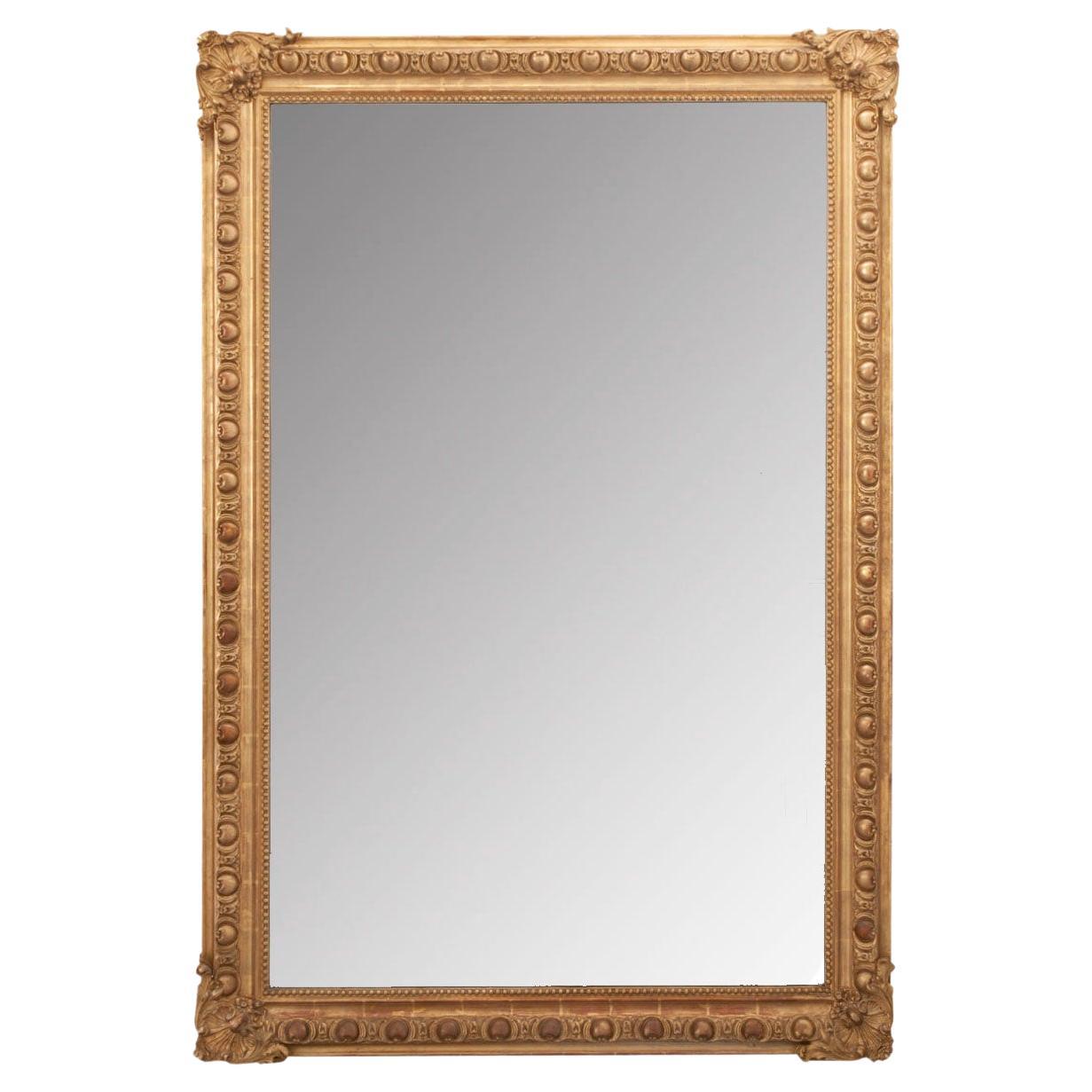 Gold gilt diamond mirror at 1stDibs