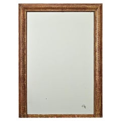 Miroir de cheminée en or français du 19e siècle