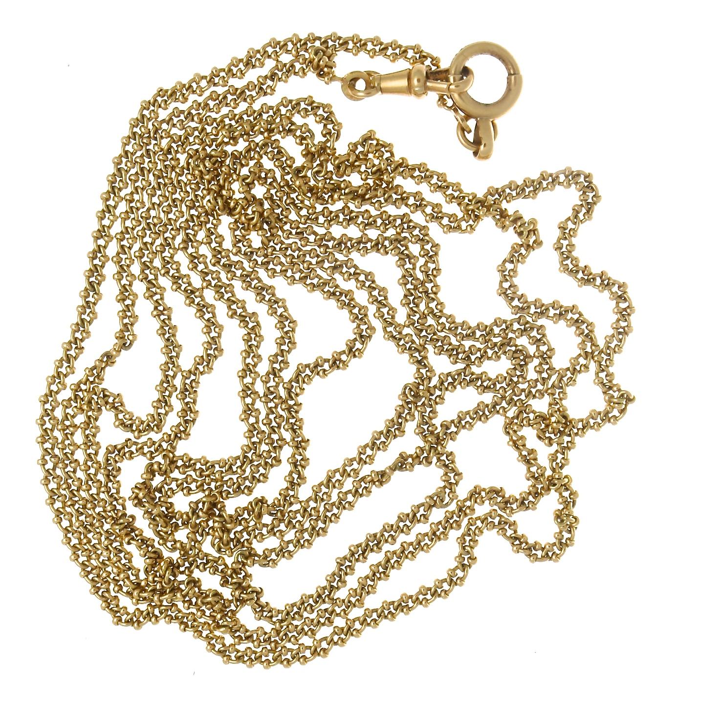 French 19th Century Gold Necklace In Excellent Condition In Beverly Hills, CA