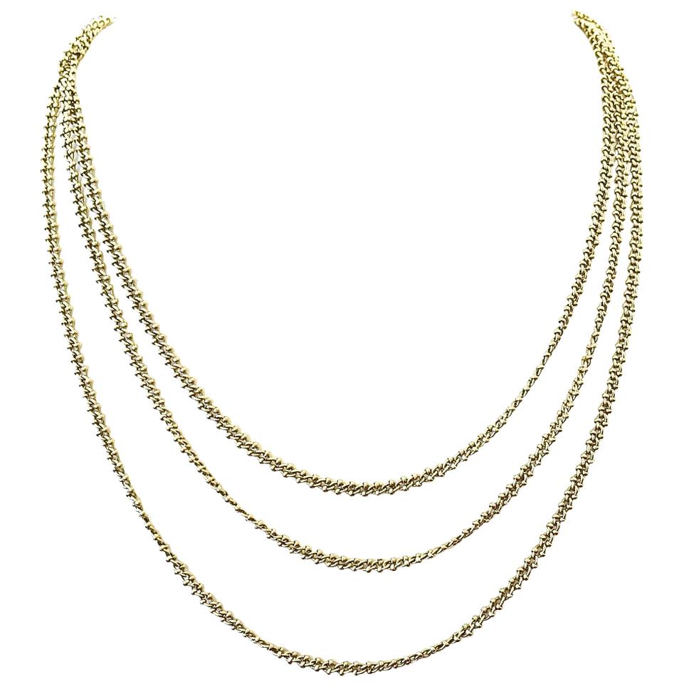 French 19th Century Gold Necklace
