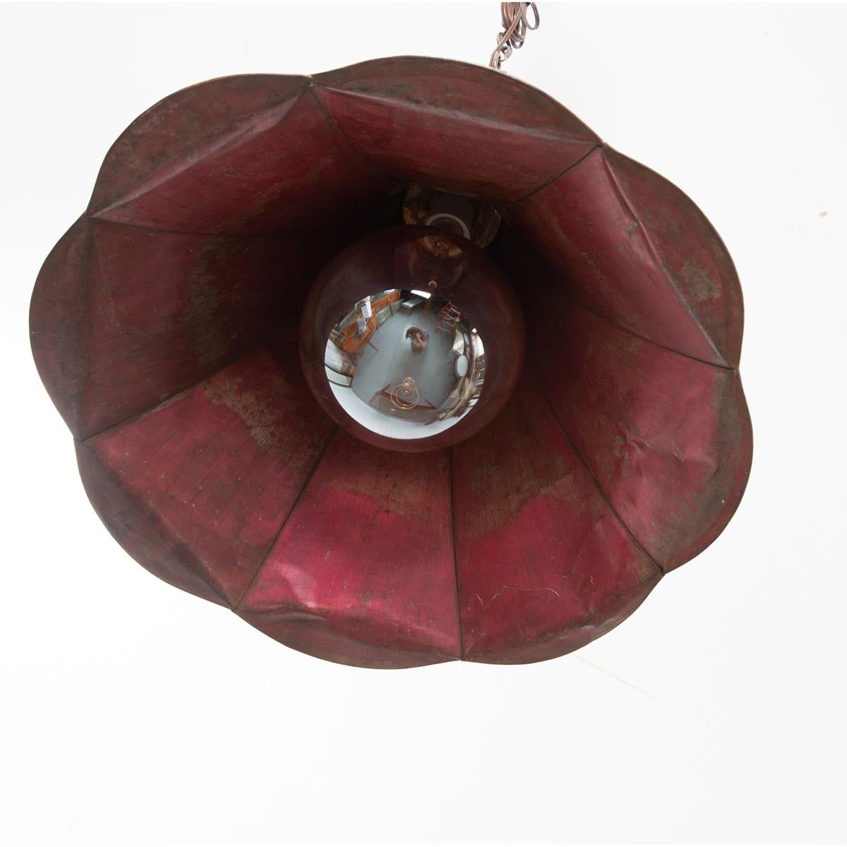 Metal French 19th Century Gramophone Horn Lantern