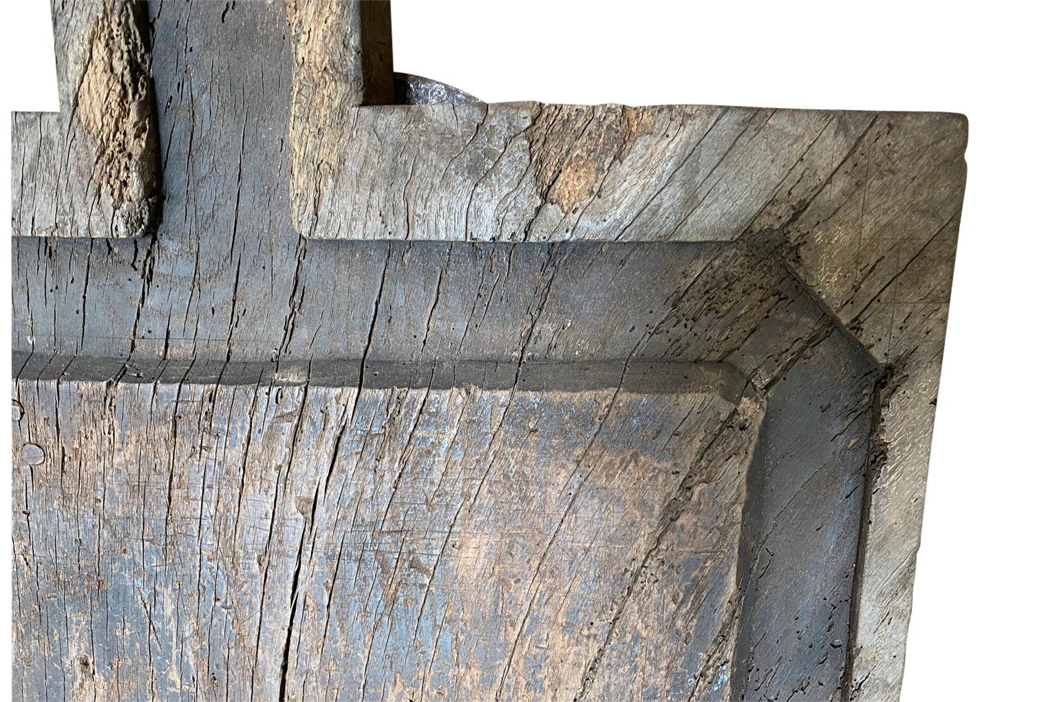 Hêtre Planche à découper à grande échelle du 19ème siècle français en vente
