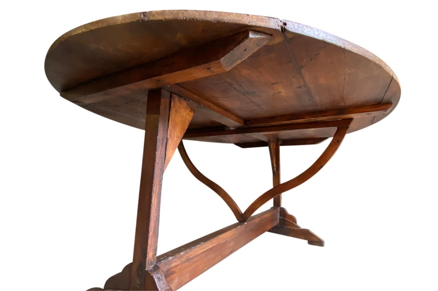 French 19th Century Grand Scale Wine Tasting Table 1