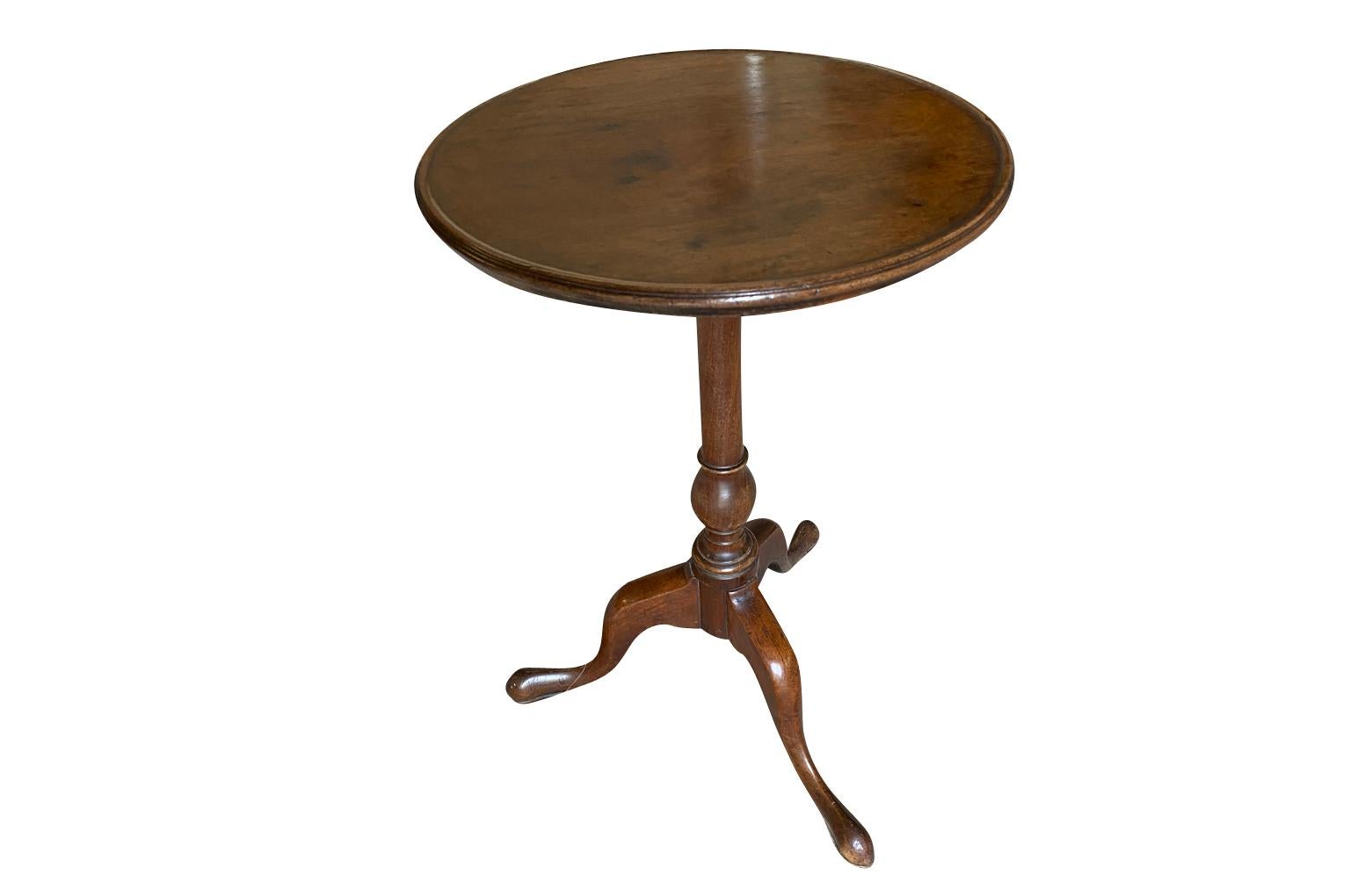 A very lovely French 19th century Gueridon.  Wonderfully constructed from walnut with great patina.  A delightful side table.