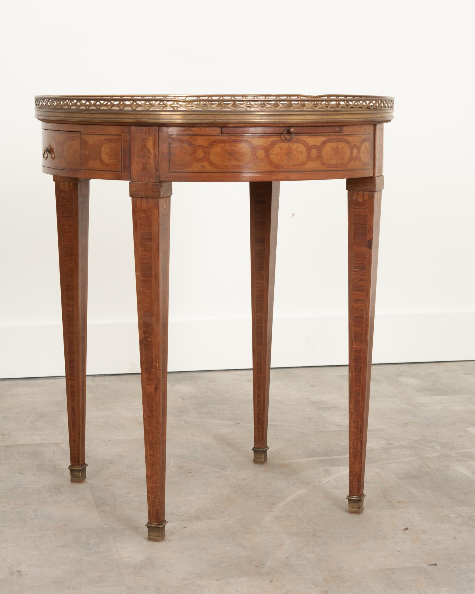 French, 19th Century, Gueridon Inlaid Game Table In Good Condition For Sale In Baton Rouge, LA