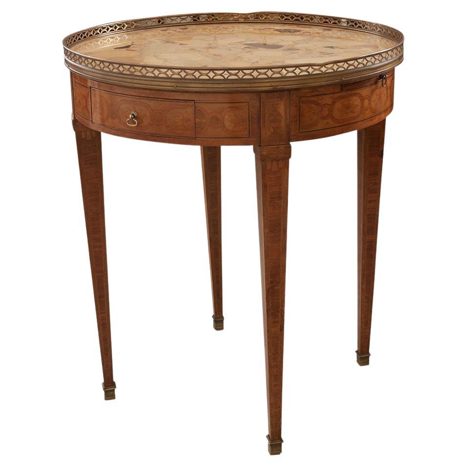 French, 19th Century, Gueridon Inlaid Game Table
