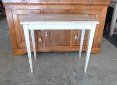 French 19th Century Hand Painted Pine Side Table