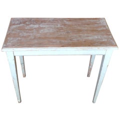 French 19th Century Hand Painted Pine Side Table