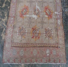 French 19th Century Handwoven Runner Rug