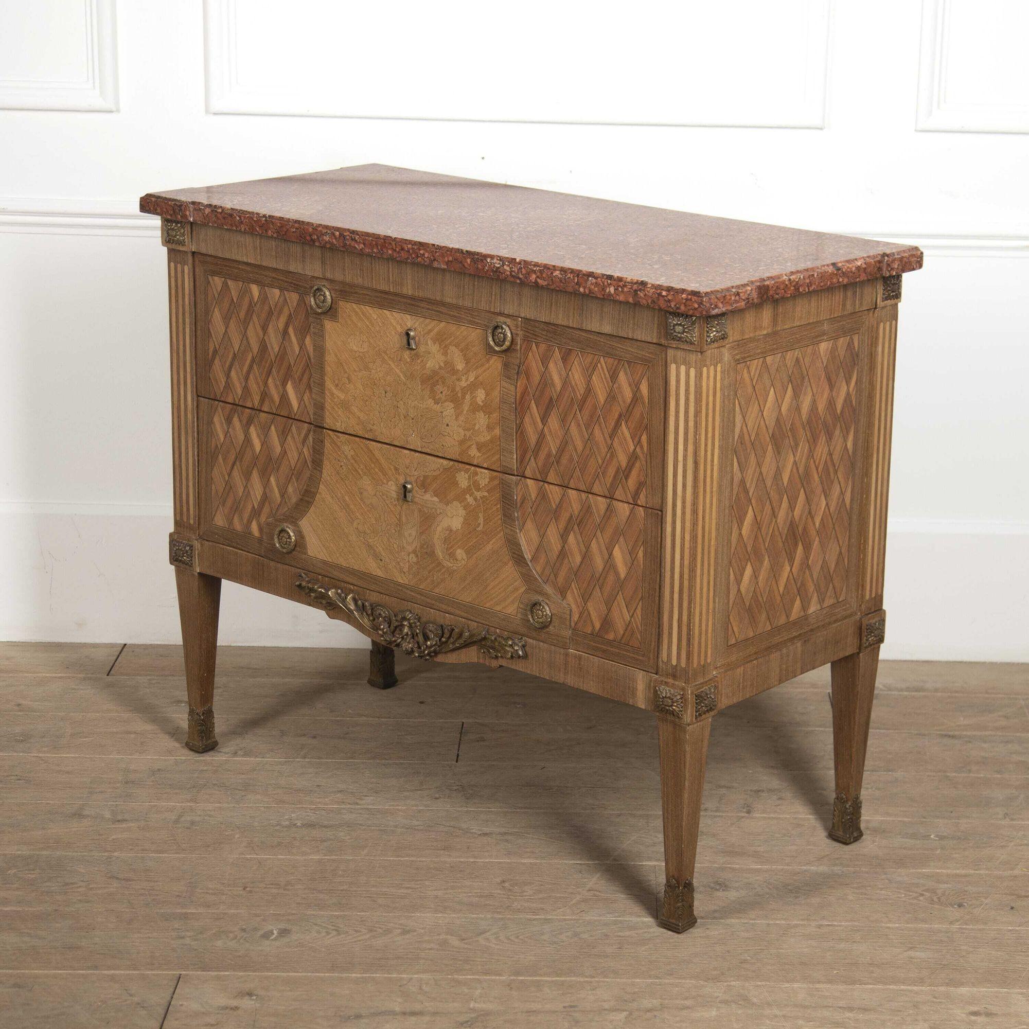 French 19th Century Inlaid Commode For Sale 8