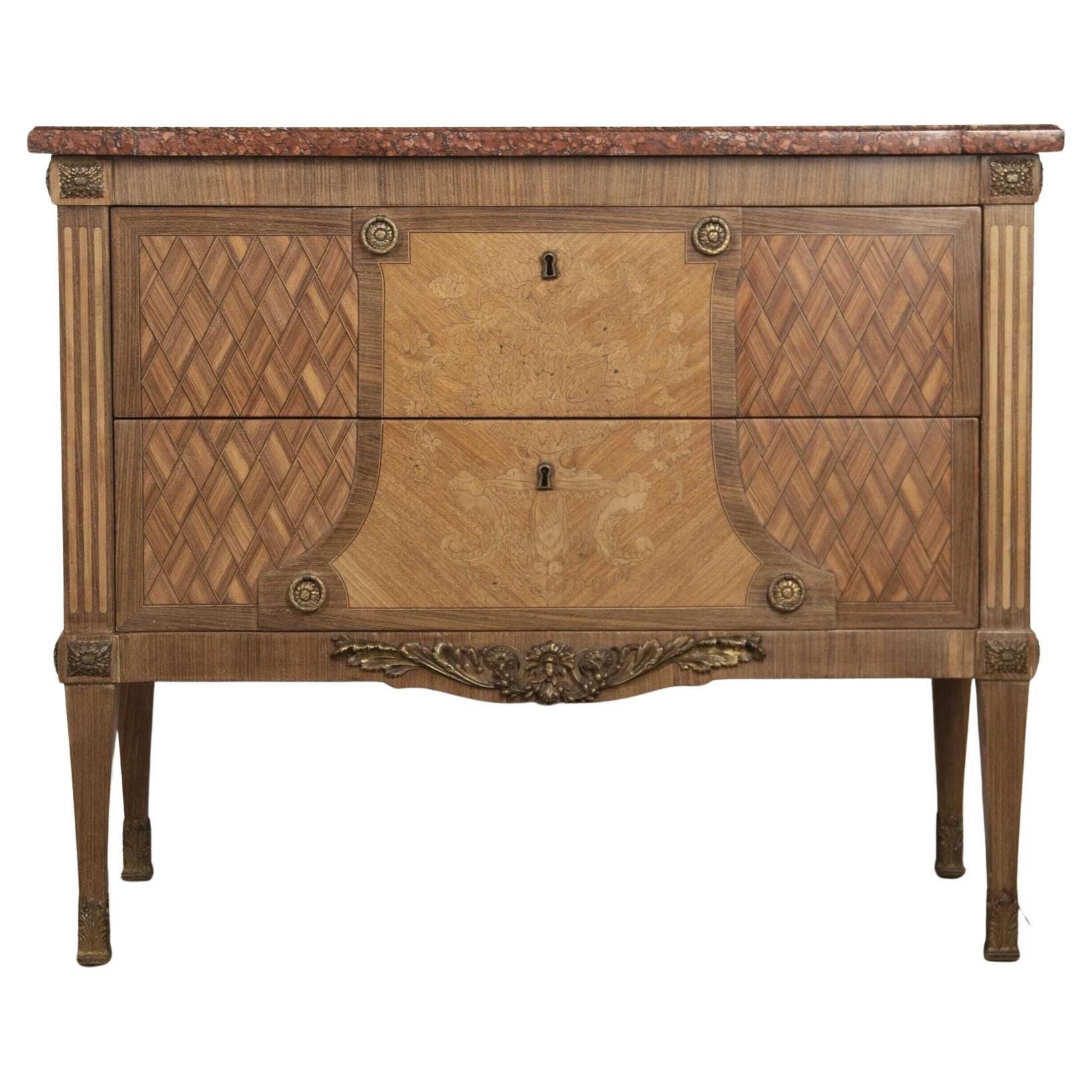 French 19th Century Inlaid Commode