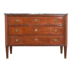 French 19th Century Inlay Mahogany Directoire-Style Commode