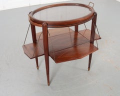 French 19th Century Inlay Tea Table