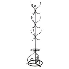 French 19th Century Iron Coat & Umbrella Rack