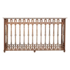 French 19th Century Iron Console