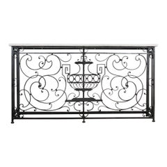 French 19th Century Iron Console Table