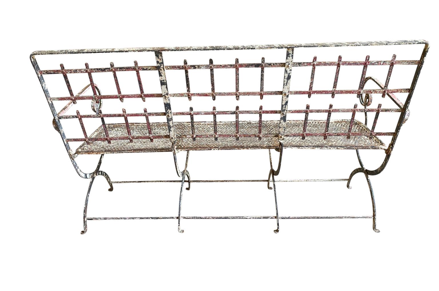 French, 19th Century, Iron Garden Bench For Sale 13