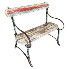 French 19th Century Iron Garden Bench