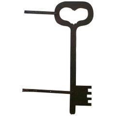 Antique French, 19th Century Iron Keymakers Shop Sign