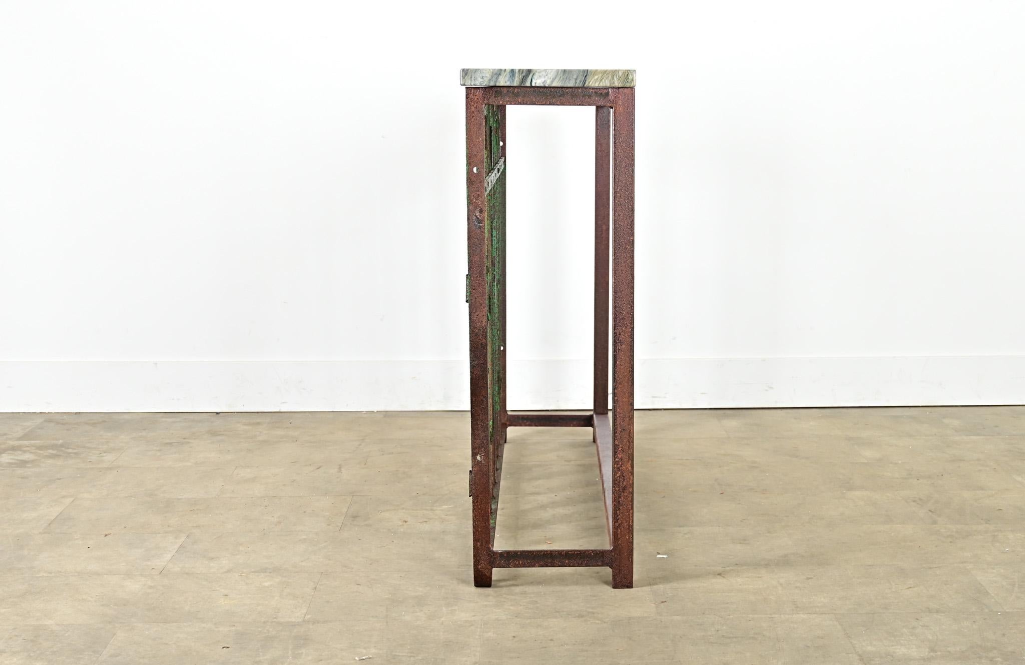 French 19th Century Iron Railing Console For Sale 5