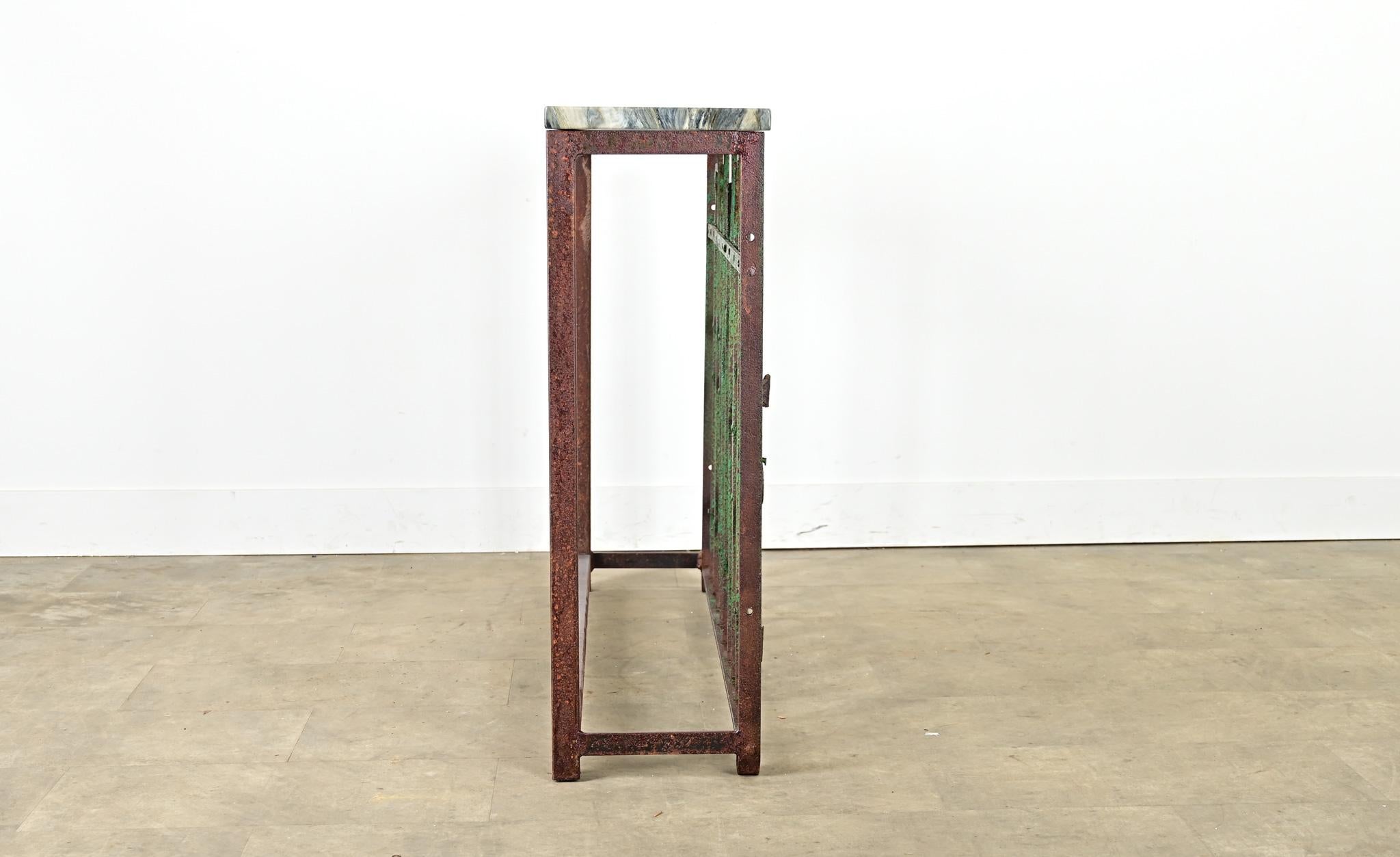 French 19th Century Iron Railing Console For Sale 7