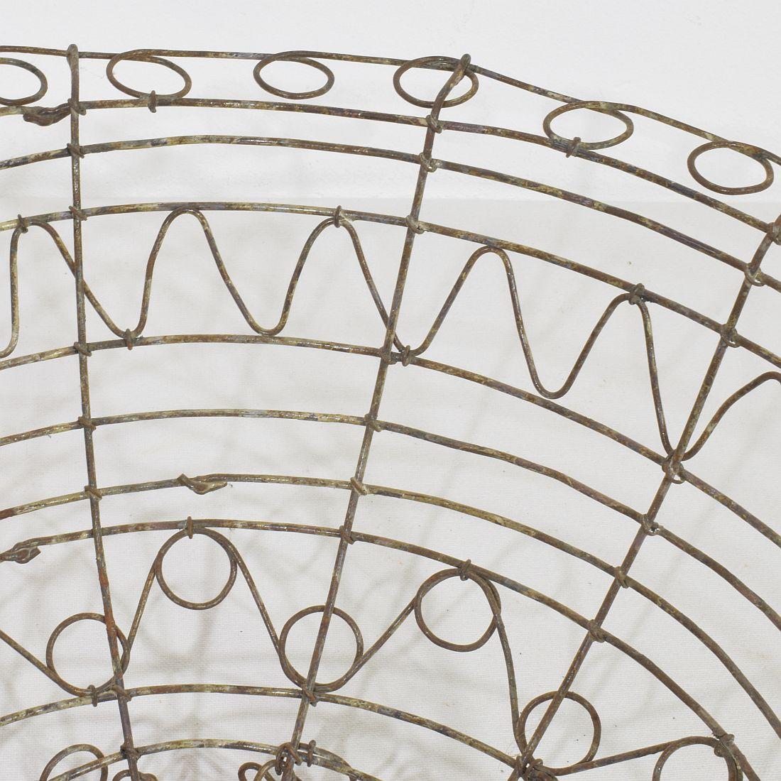 Cesto in ferro francese del XIX secolo in vendita 6