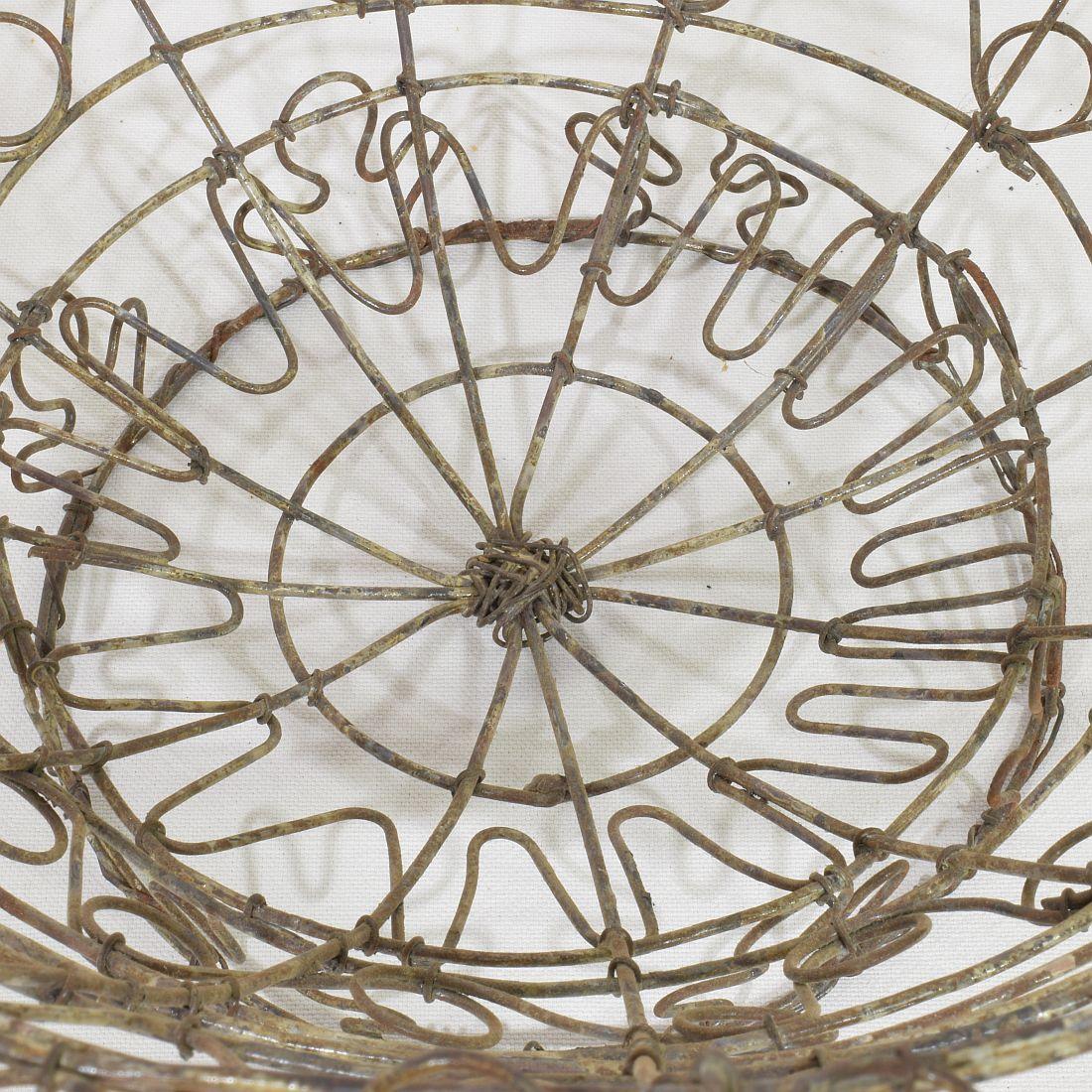 Cesto in ferro francese del XIX secolo in vendita 7