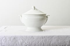 French 19th Century Ironstone Oval Tureen