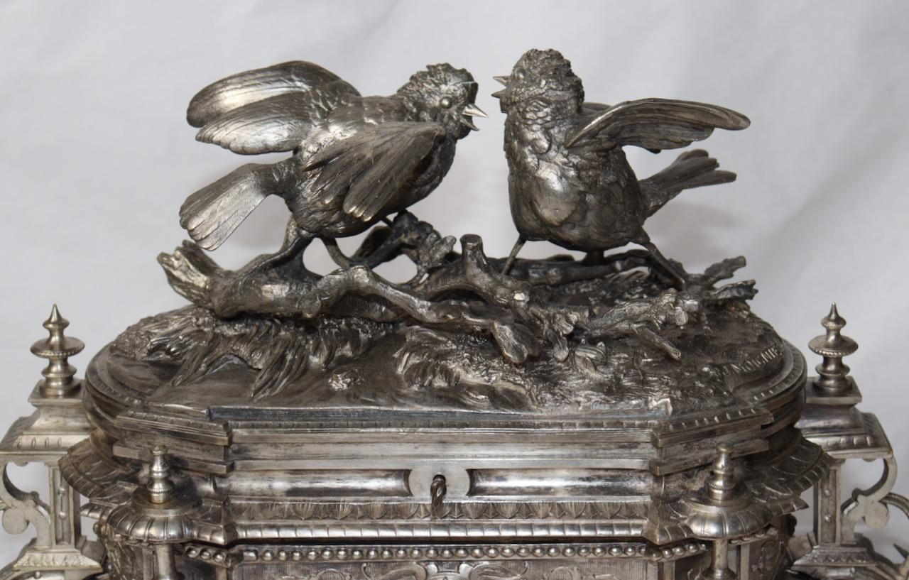 Bronze French 19th Century Jewelry Casket by Alphonse Giroux et Cie Paris & J.Moigniez