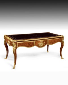 French 19th Century Kingwood and Ormolu-Mounted Bureau Plat Writing Desk