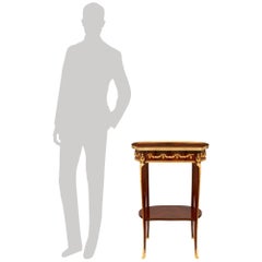 French 19th century Kingwood and Rosewood side table, in the manner of Linke