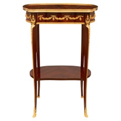 French 19th century Kingwood and Rosewood side table, in the manner of Linke