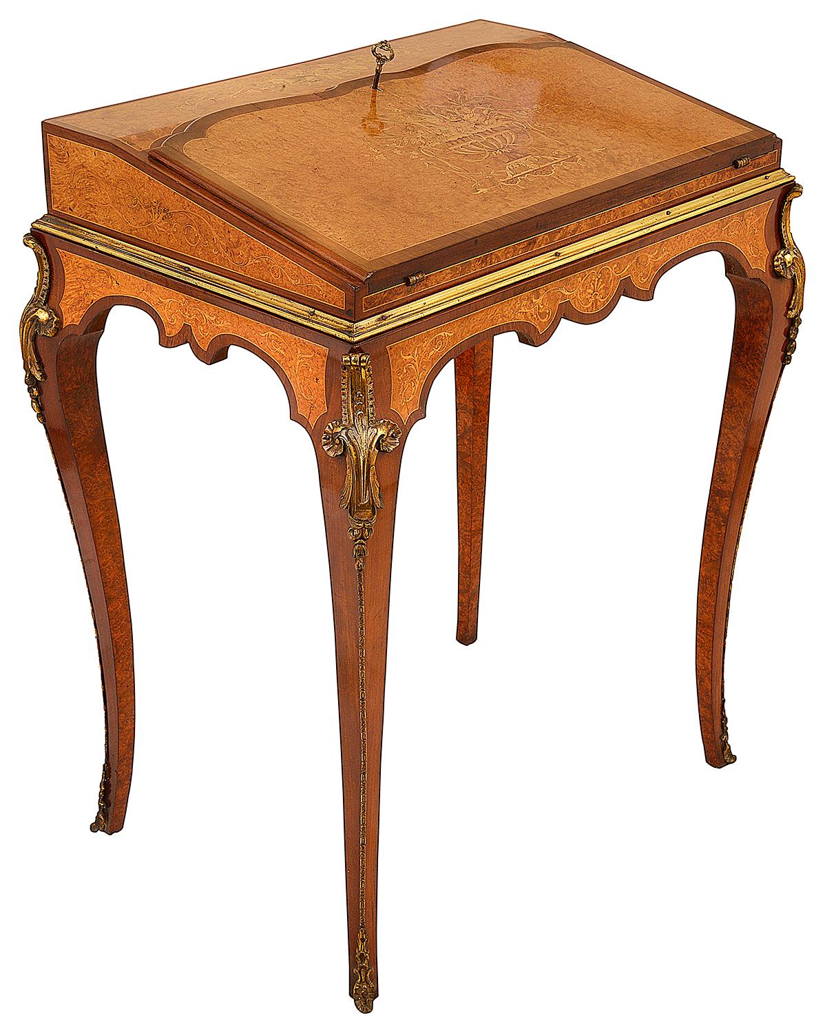 French 19th Century Ladies Writing Desk For Sale 1