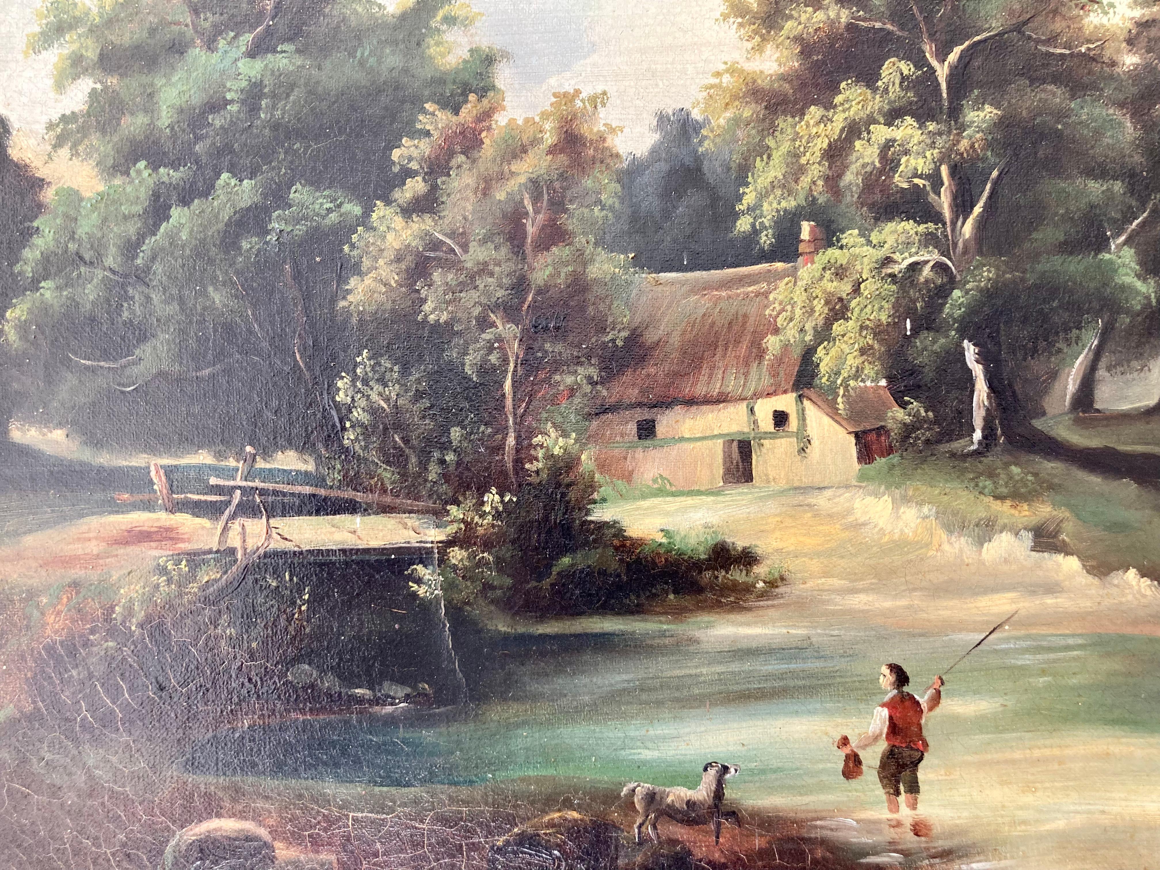 French 19th Century Landscape Painting For Sale 5