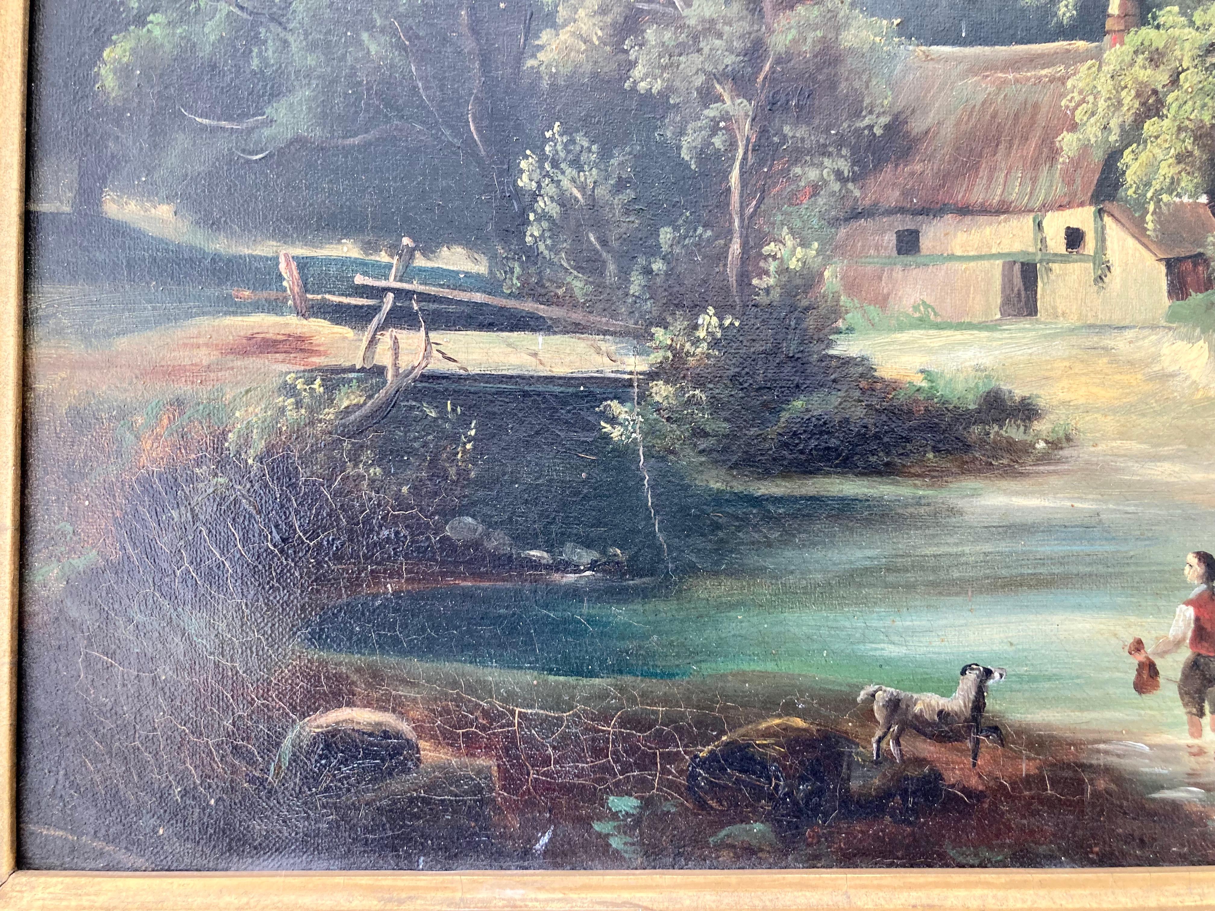 French 19th Century Landscape Painting For Sale 1