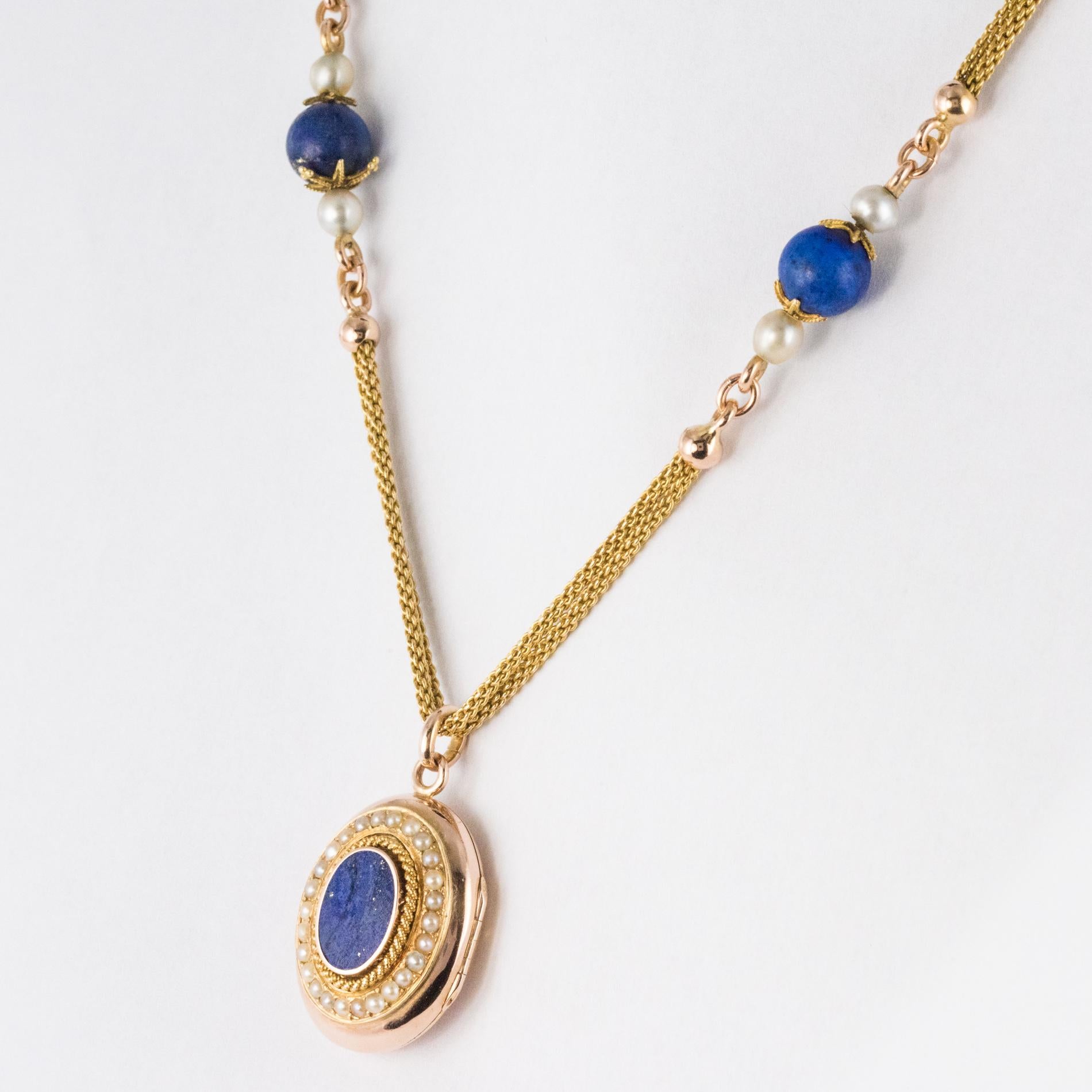 Details about   13x18mm Natural Lapis Lazuli Gemstone Beads Necklace Pendant 18" 