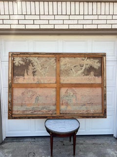 French 19th Century Large Gilt Wood Framed Tapestry