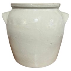 French 19th Century Large Stoneware Confit Pot