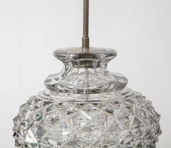 French 19th Century Lead Crystal Lamp