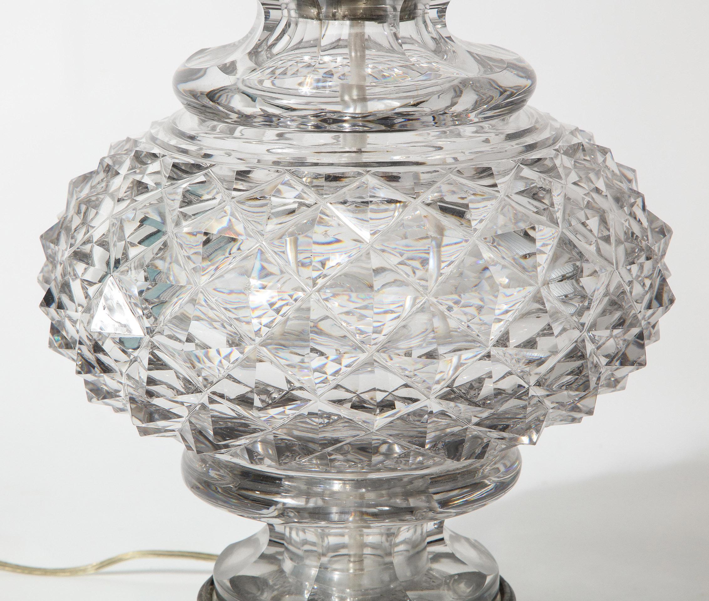 lead crystal lamps for sale