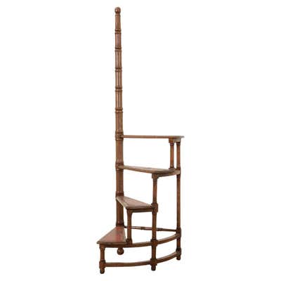 Spiral Library Steps at 1stDibs