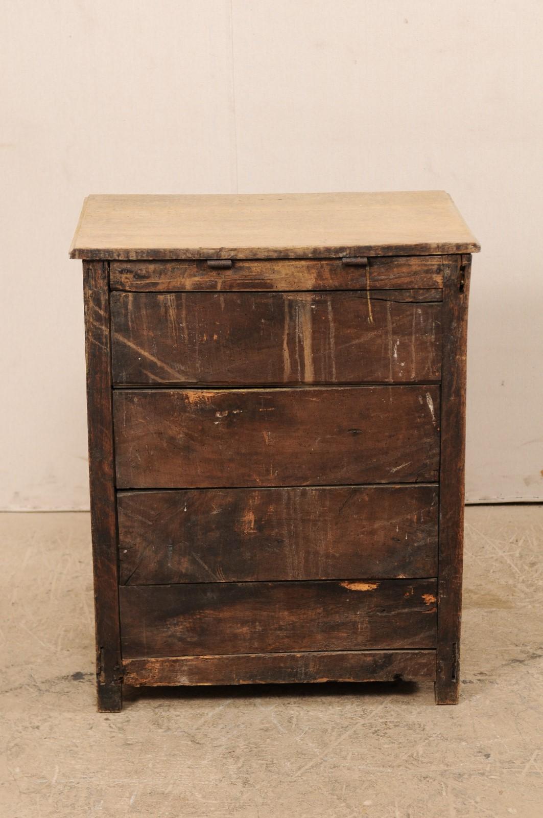 French 19th Century Lift-Top Commode with Drawer 4