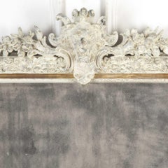French, 19th Century, Lion Crest Mirror