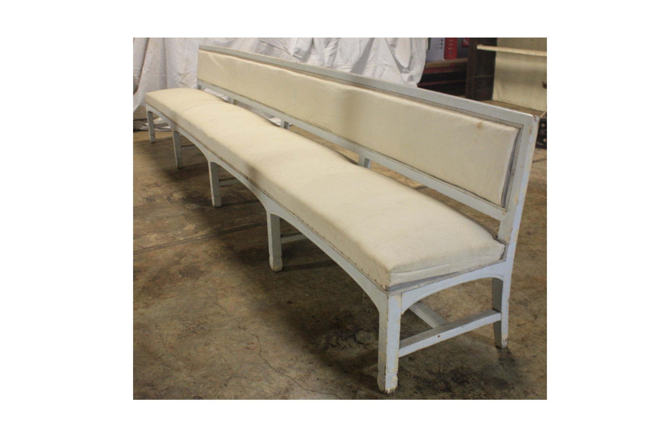 French 19th century pool bench.